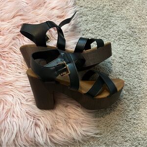 Strappy heels